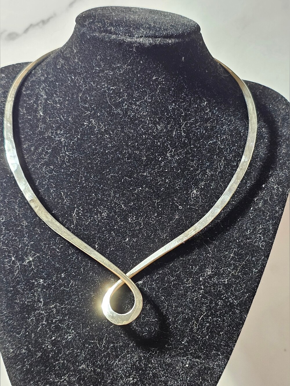 Vintage Sterling Torque Necklace